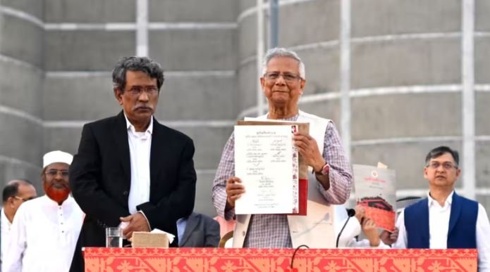 Yunus announces ‘birth of new Bangladesh’ with signing of July Charter